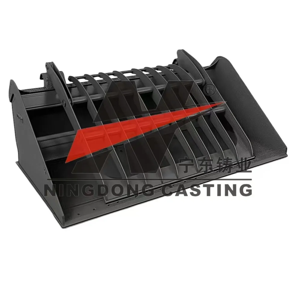 דלי אשפה של מעמיס וולוו - שיבוץ עם זרועות מהדק עבור L220H